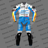 Marc Marquez Ducati British GP 2024 Motorcycle Race Leather Suit Front